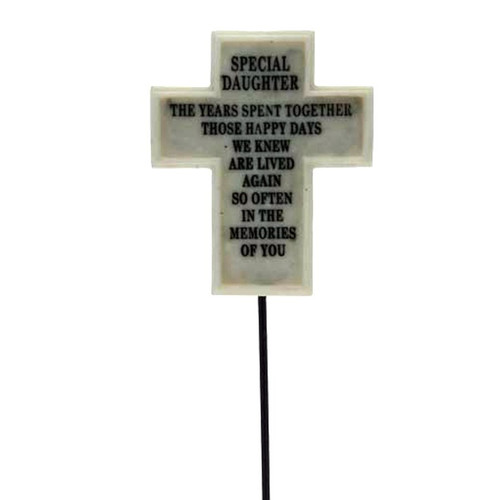 Special Daughter Memorial Cross Pick