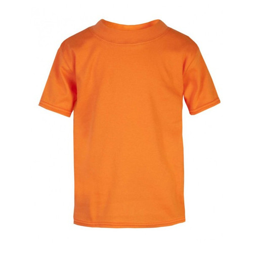 Orange Unbranded Baby Cotton Short Sleeve T-shirt 6-12m