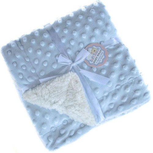 Deluxe Bubble Wrap with matching colour sherpa back by Soft Touch