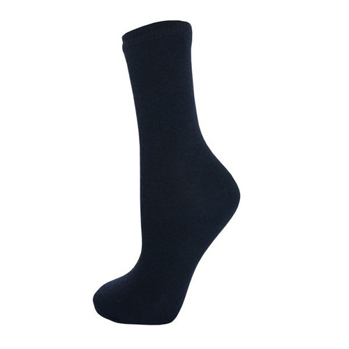 Kids 3pk Plain Sock - Navy 37-40 / 4-6