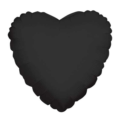 Heart Black  Balloon