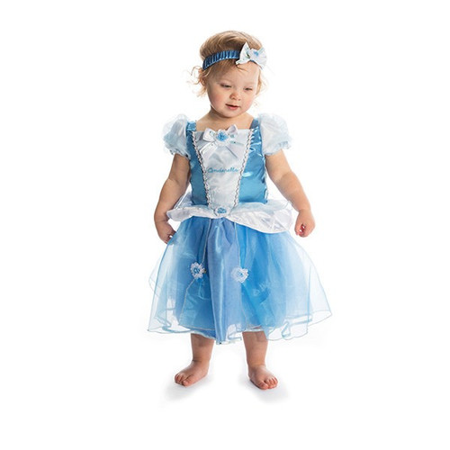 Cinderella Princess Dress With Bloomers & Headband (3-6 Months)