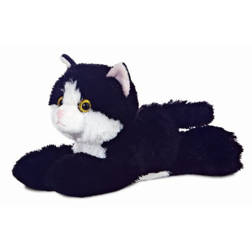 Mini Flopsie - Maynard Black & White Cat 8inch