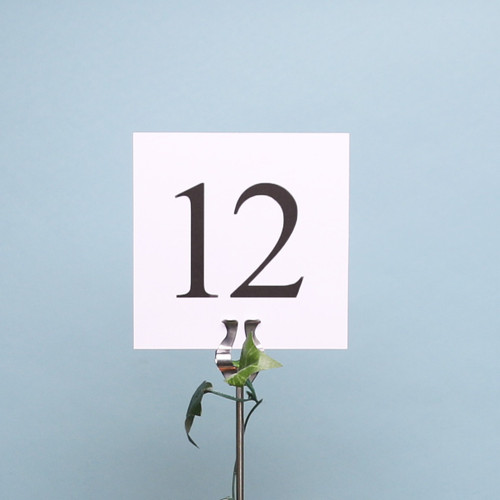 Square Table Number Cards (1-12) 