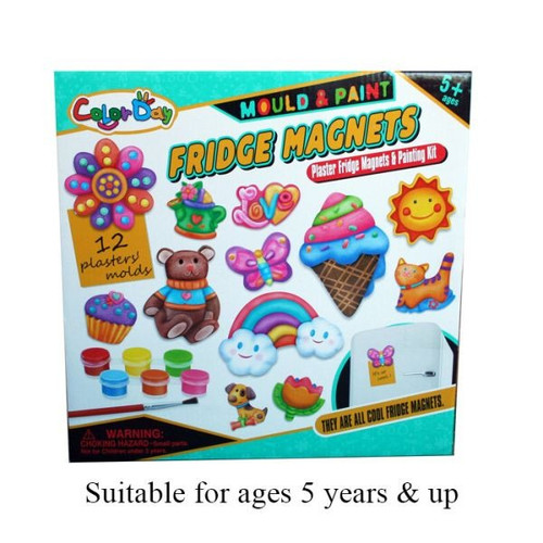 Mould & Paint 12pcs Fridge Magnets  by AtoZ Toys