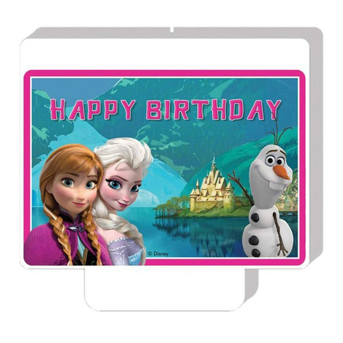 Disney's Frozen Happy Birthday Decor Candle