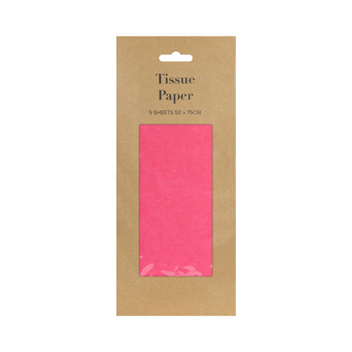 Hot Pink Tissue Paper Retail Pack (5 sheets)