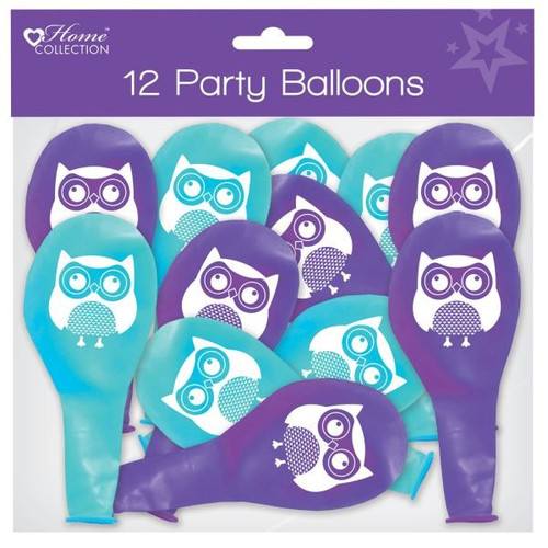 Woodland Printed Party Balloons - 12 Pack