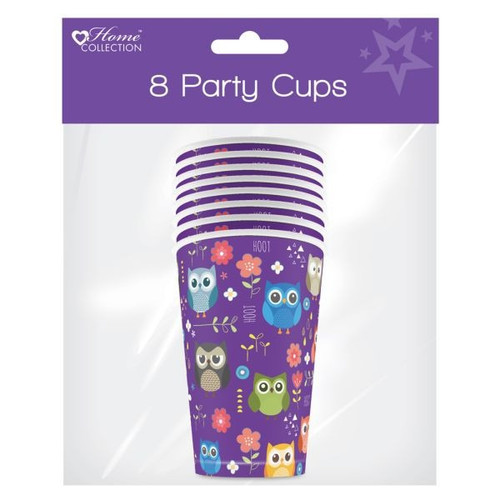 Woodland Party Cups - 8 X 9oz