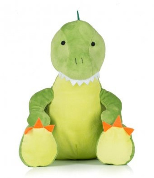Mumbles Zippie Dinosaur plush toy. Perfect for Embroidery. 42cm