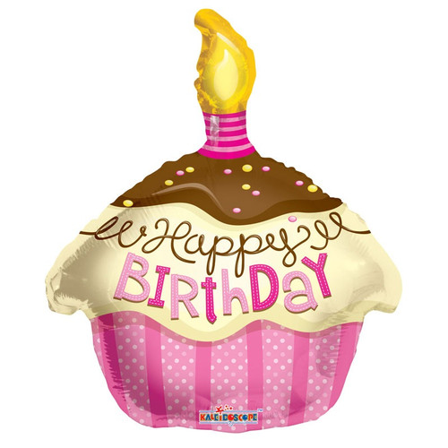 Happy Birthday Cupcake Pink