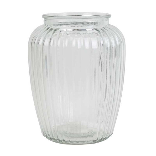 Ribbed Vase (h20cm)