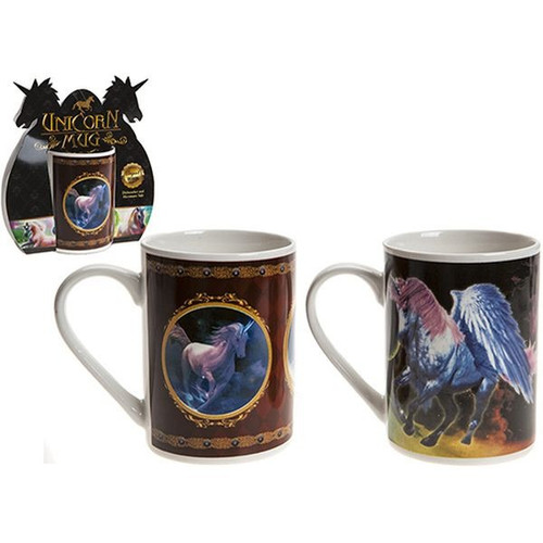 Unicorn Design StoneWare Mug With Wraparound Sleeve Unicorn Design StoneWare Mug With Wraparound Sleeve