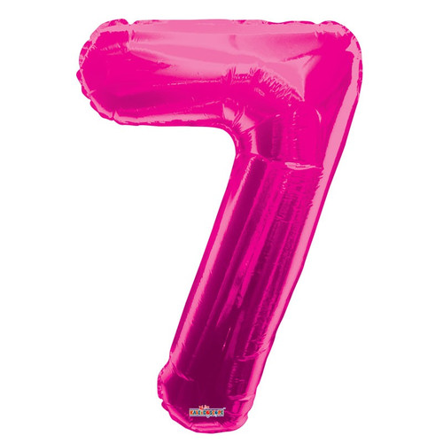34 inch Number Balloon - 7 - Magenta 34 inch Number Balloon - 7 - Magenta