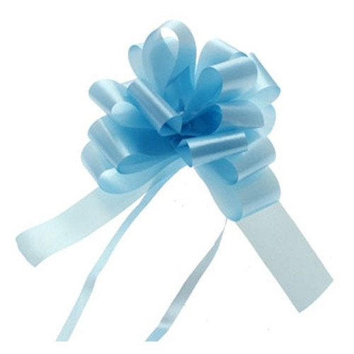 Light Blue 31mm Single Pull Bow On Header