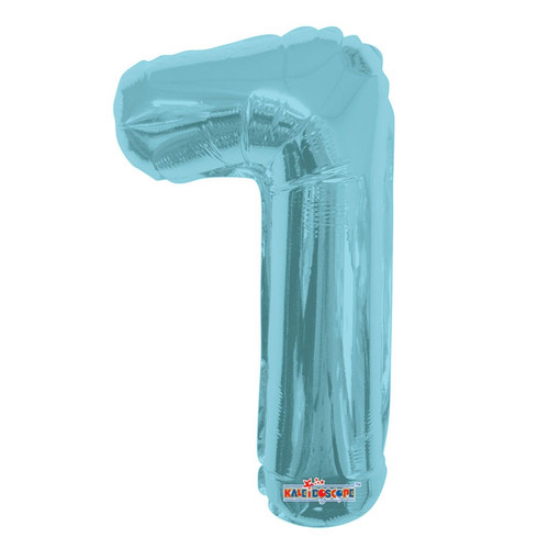 14 inch  Number Balloon - 1 - Light Blue