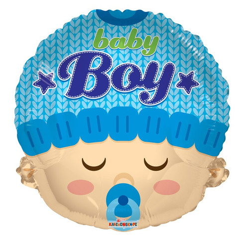 18 inch Baby - Baby Boy Head Shape  Balloon