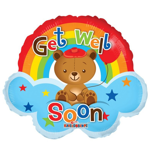 14 inch Get Well - Rainbow Mini Shape Balloon 14 inch Get Well - Rainbow Mini Shape Balloon