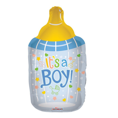 36 inch Baby - Baby Bottle Boy Shape  Balloon