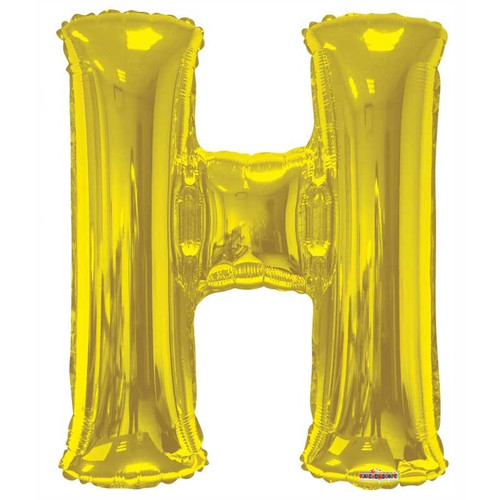 34"  Letter Balloon - H - Gold