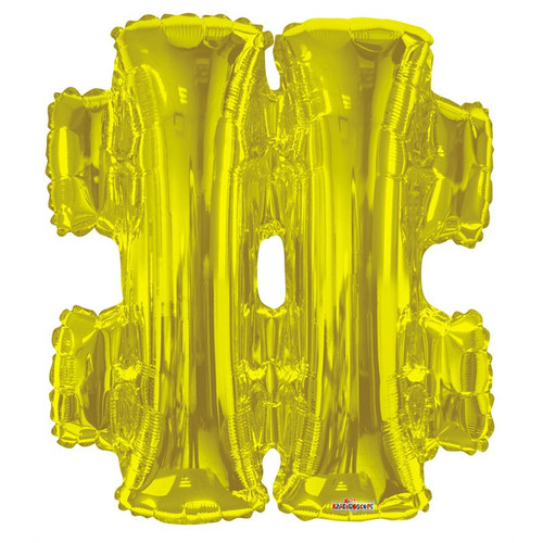34" Gold Symbol Balloon 34" Gold Symbol Balloon