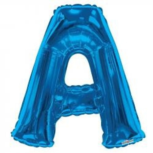 34"  Letter Balloon - A - Blue