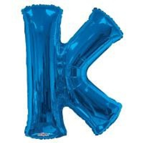 34"  Letter Balloon -  K - Blue