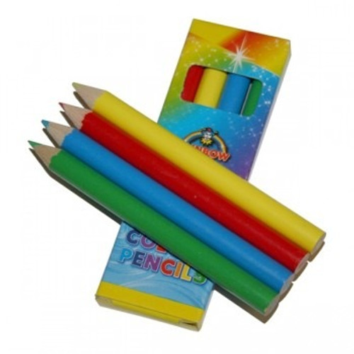 Mini Colour Pencils - Pack of 4 - Perfect for Party Bags