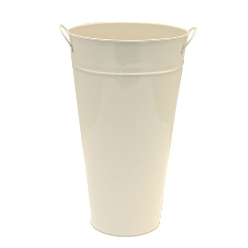 Cream Zinc Vase (36x13x21cm)