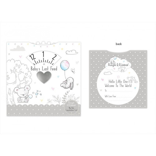 Hugs & Kisses Babys Last Feed Card Hugs & Kisses Babys Last Feed Card