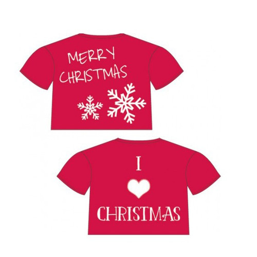 Christmas Bear T-Shirts (2 Asstd) (19-24cm)