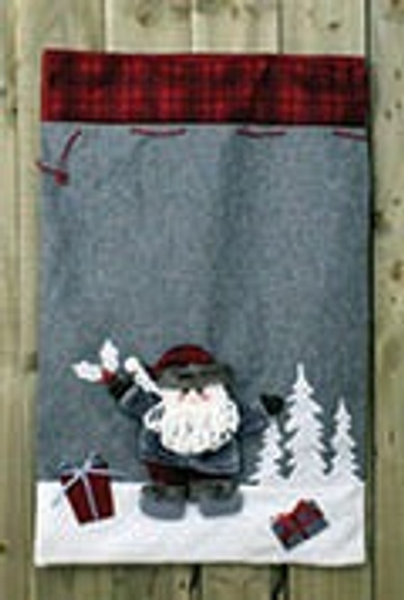 Plush Velour Santa & Snowman Christmas Sacks (Assorted Designs)