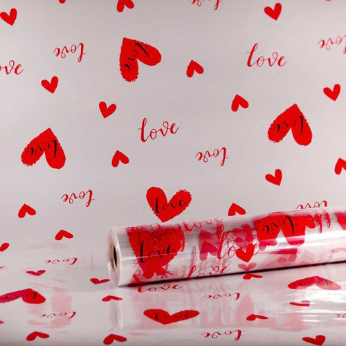 80cm Red Love Hearts Film 