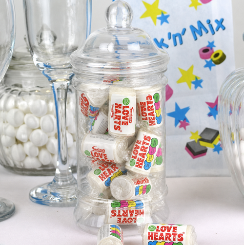 Love Hearts Candy Jar 