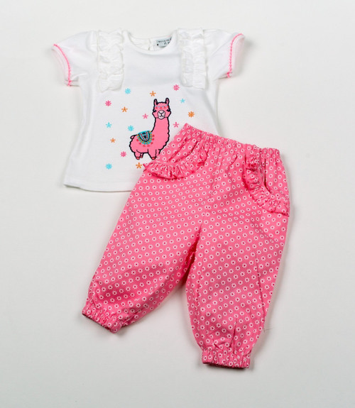 All About Emma 2 Piece Llama Long Pant and T-Shirt (1-2 Years)