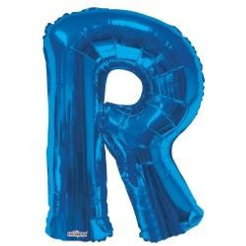 Letter Balloon -  R - Blue (34 Inch)