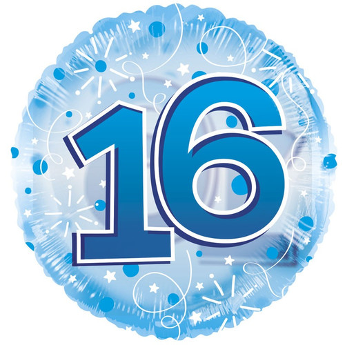 Age 16 Clearview Balloon - Blue (24 inch) Age 16 Clearview Balloon - Blue (24 inch)