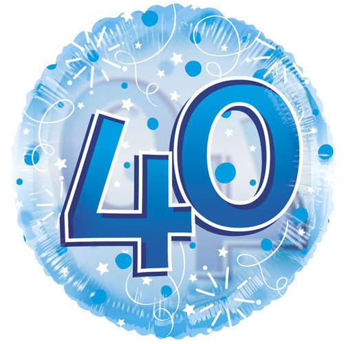 Age 40 Clearview Balloon - Blue (24 inch) Age 40 Clearview Balloon - Blue (24 inch)