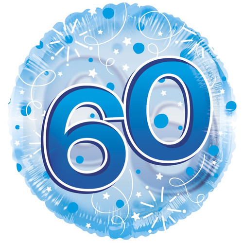 Age 60 Clearview Balloon - Blue (24 inch) Age 60 Clearview Balloon - Blue (24 inch)