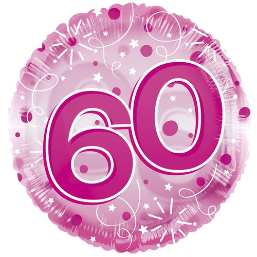 Age 60 Clearview Balloon - Pink (24 inch) Age 60 Clearview Balloon - Pink (24 inch)
