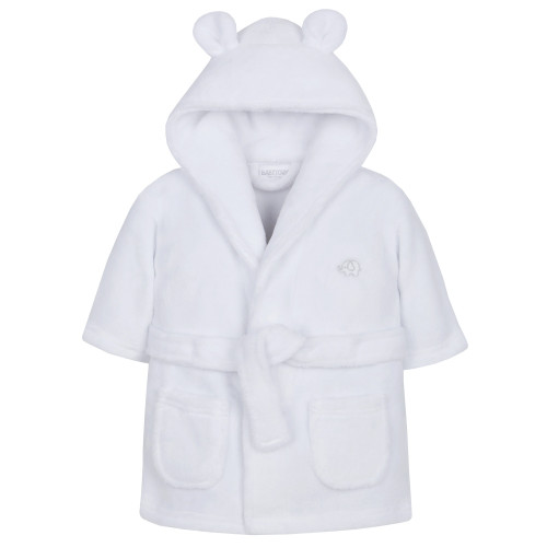 Babytown White Babies Fleece Robe (0-6 Months)