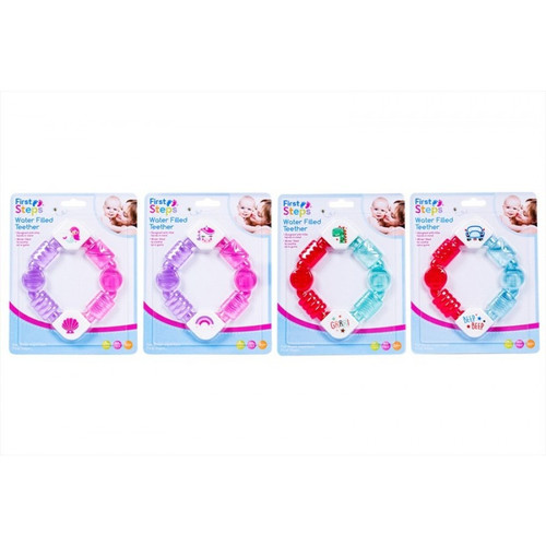 Decorated Waterfilled Teething Ring Assorted Designs