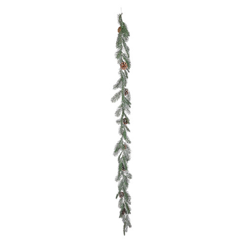 180cm Pine and Cone Garland with Snow 180cm Pine and Cone Garland with Snow