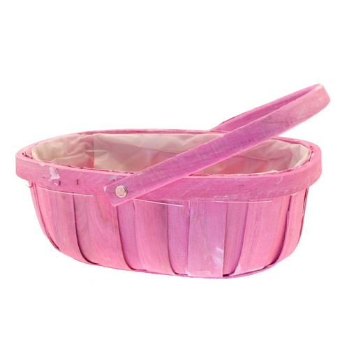 Pink Trug With Folding Handle Pink Trug With Folding Handle