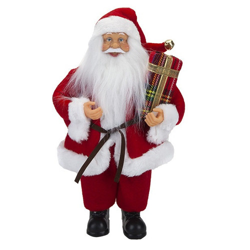 30cm Standing Santa Figure                