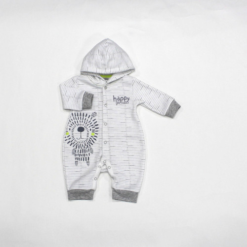 Happy Go Lucky Hooded Onesie (0-9 Months)