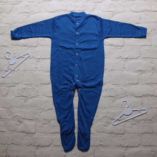 Personalisable Royal Blue Unbranded Sleepsuit with Chest Poppers (18-24 Months) 