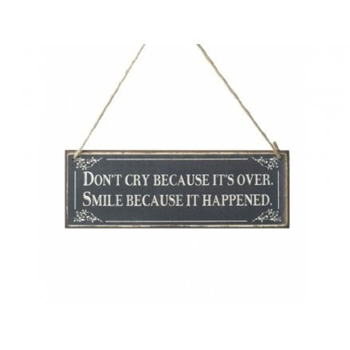 DON\'T CRY WOODEN SIGN