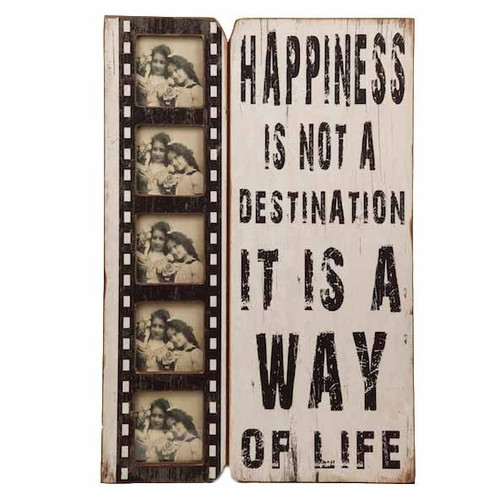 LRG HAPPINESS IS A WAY OF LIFE FRAME