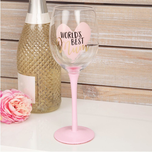 Worlds Best Mum Wine Glass